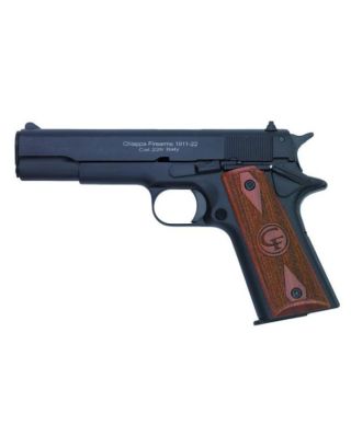 Chiappa 1911 10rnd 2mag, wooden check. Grips 22LR 5'' BLACK